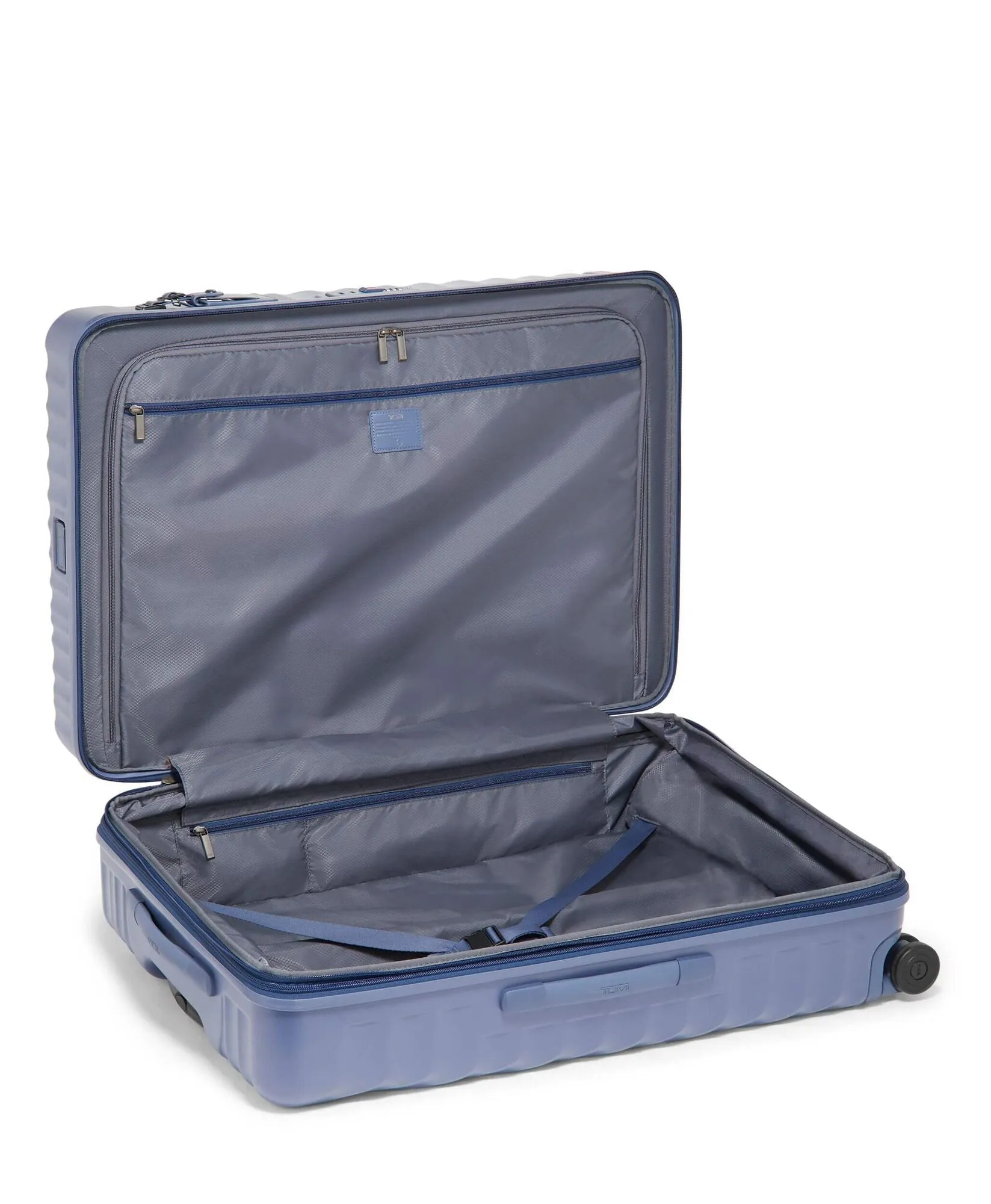 19 Degree Extended Trip Expandable 4 Wheeled Packing Case - Slate Blue Texture