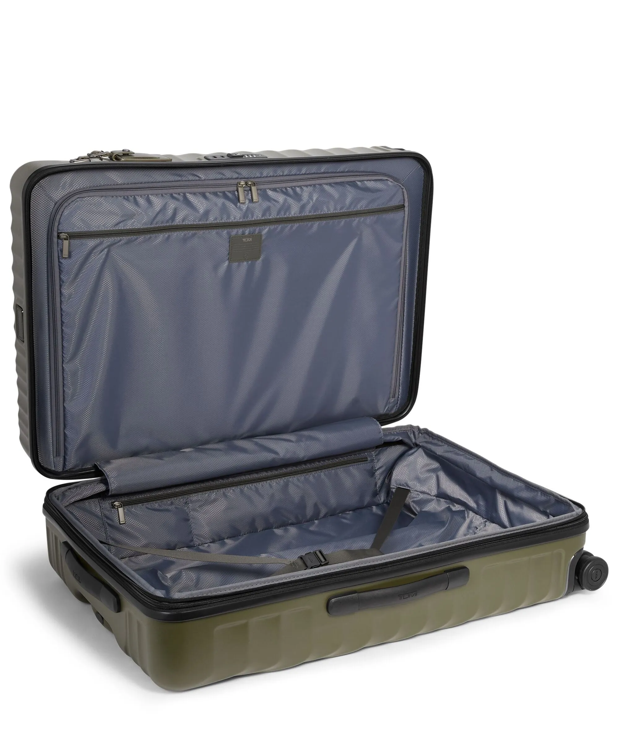 19 Degree Extended Trip Expandable Checked Luggage - Olive Texture