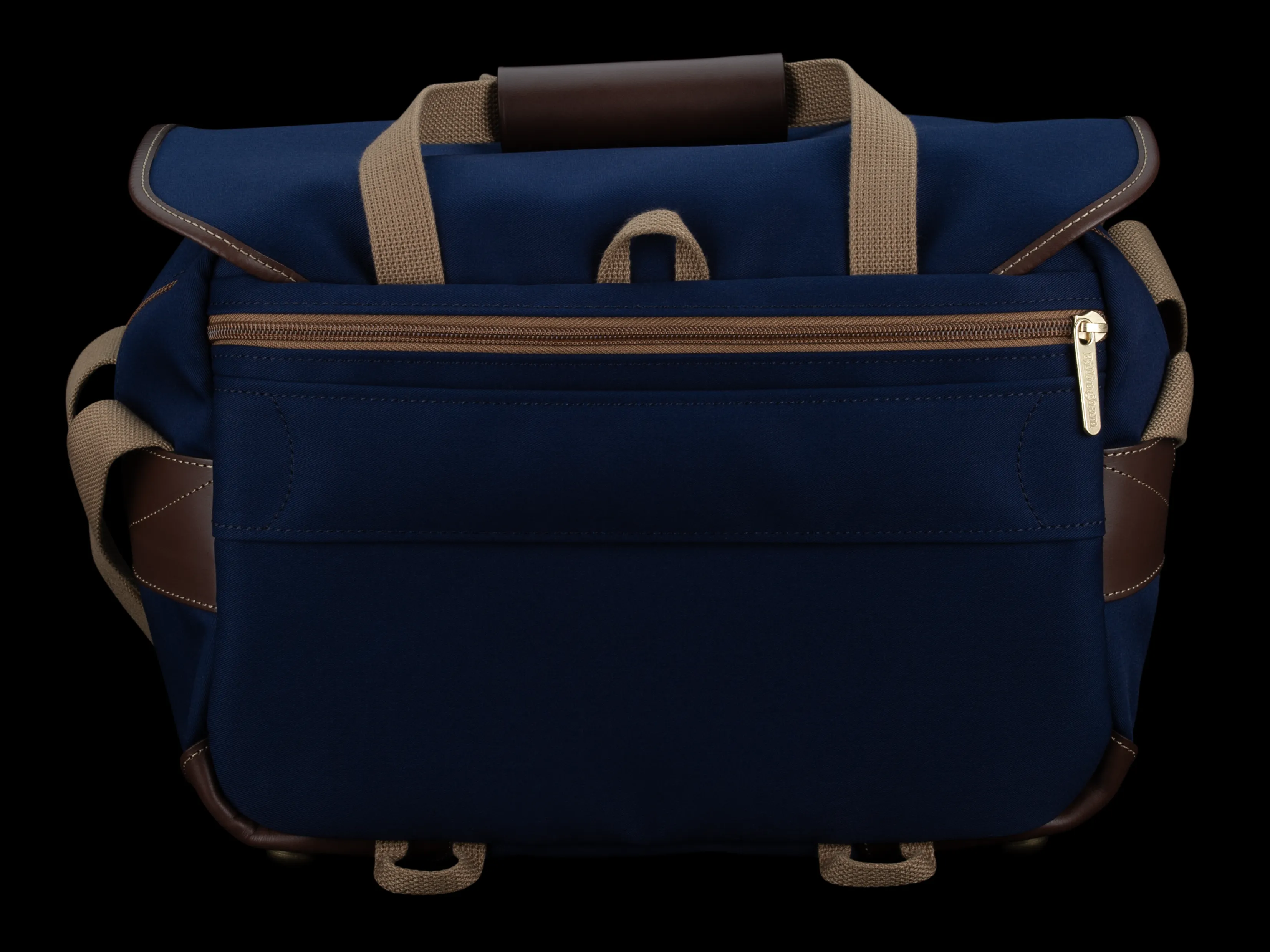 335 MKII Camera/Laptop Bag - Navy Canvas / Chocolate Leather