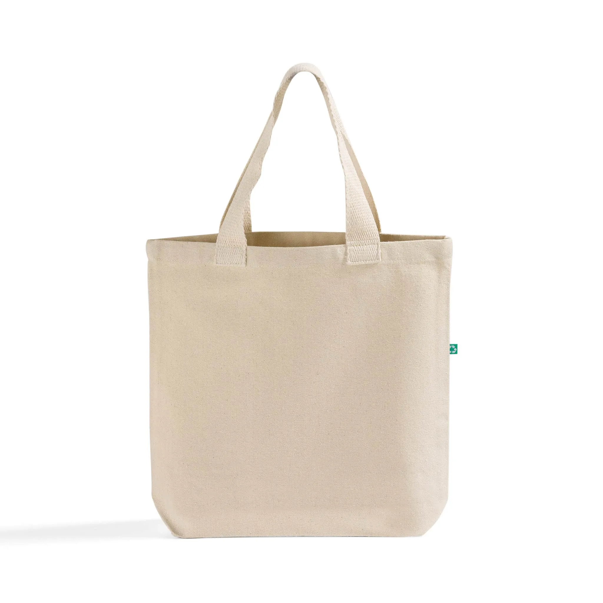 96 ct Recycled Canvas Tote Bag With Bottom Gusset - By Case