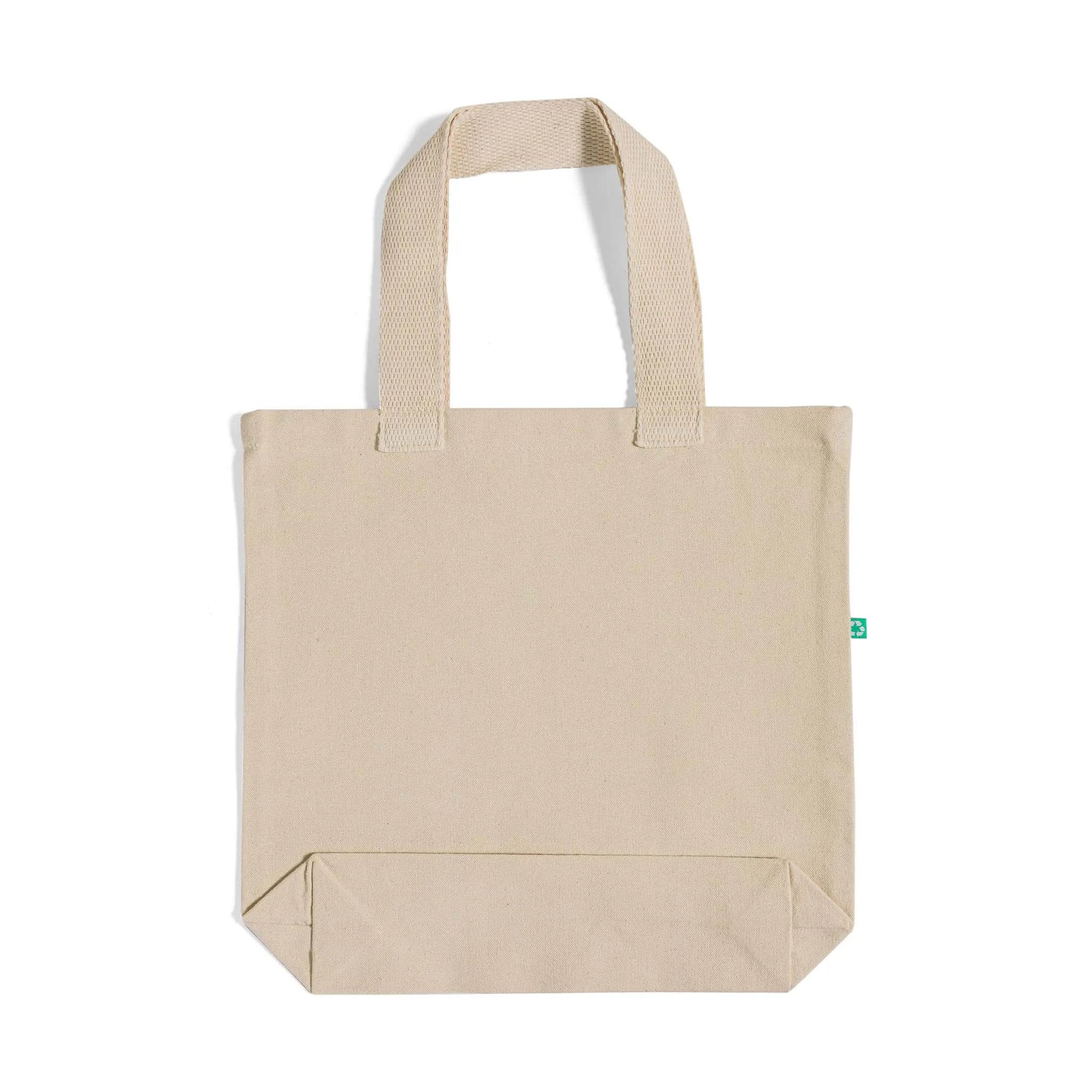 96 ct Recycled Canvas Tote Bag With Bottom Gusset - By Case