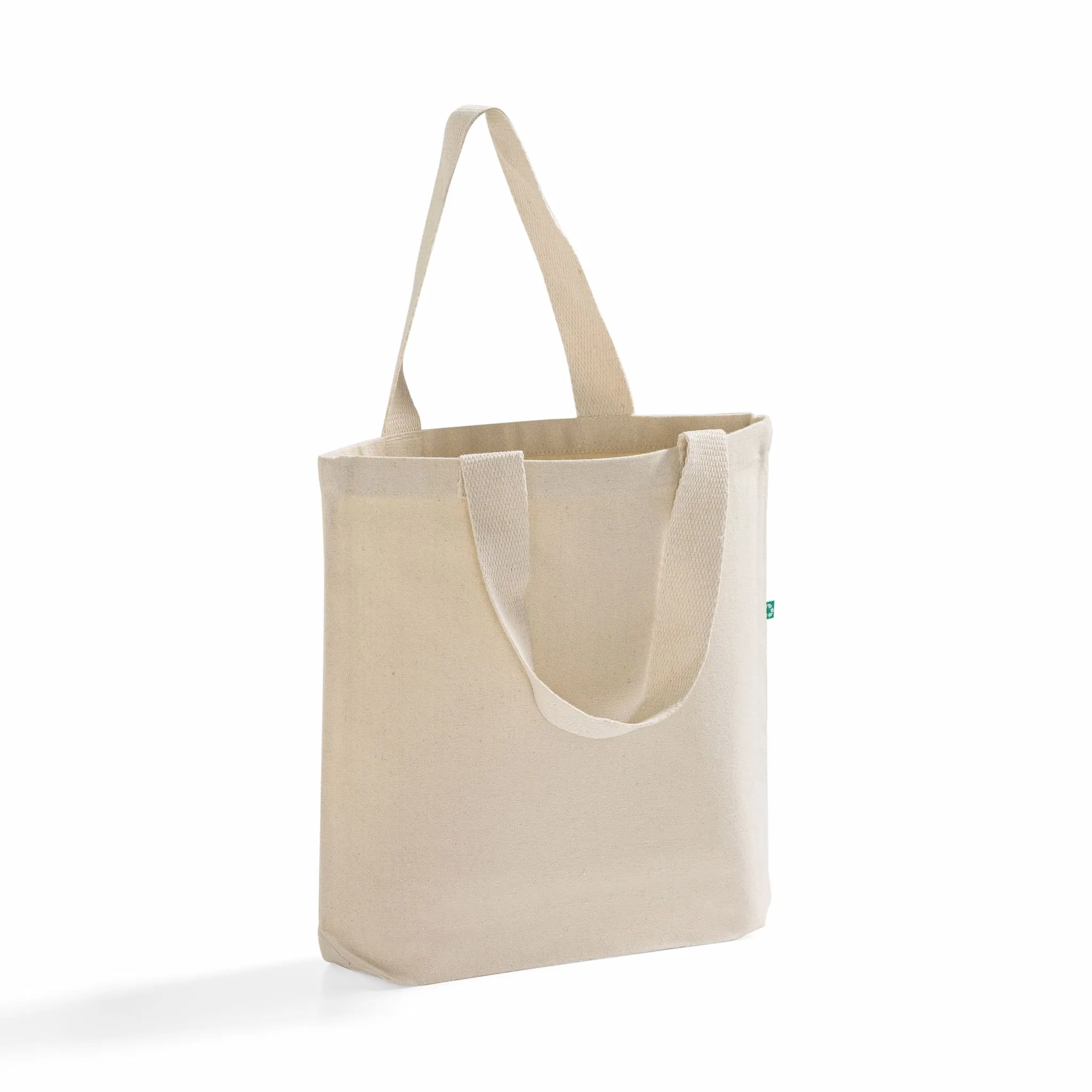 96 ct Recycled Canvas Tote Bag With Bottom Gusset - By Case