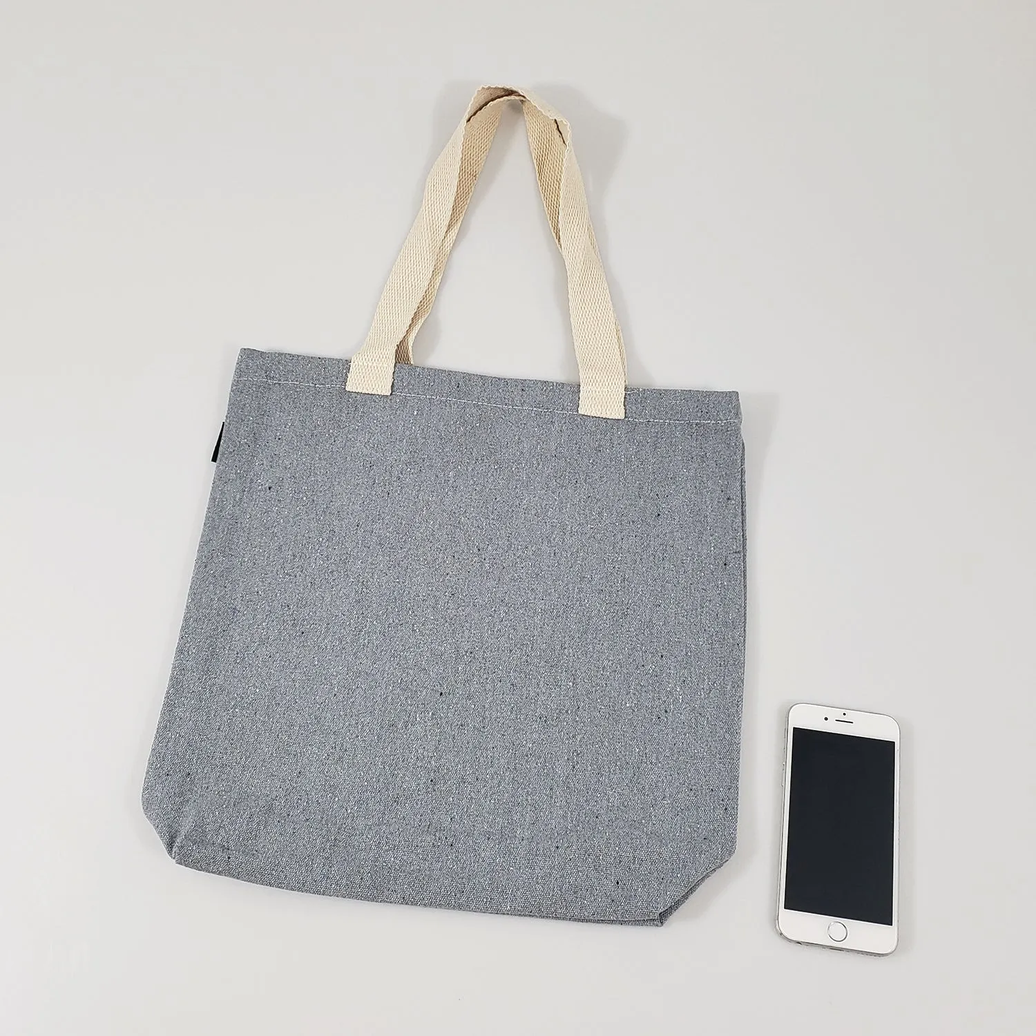 96 ct Recycled Canvas Tote Bag With Bottom Gusset - By Case