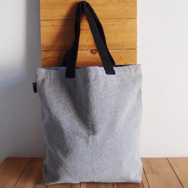 96 ct Recycled Canvas Tote Bag With Bottom Gusset - By Case