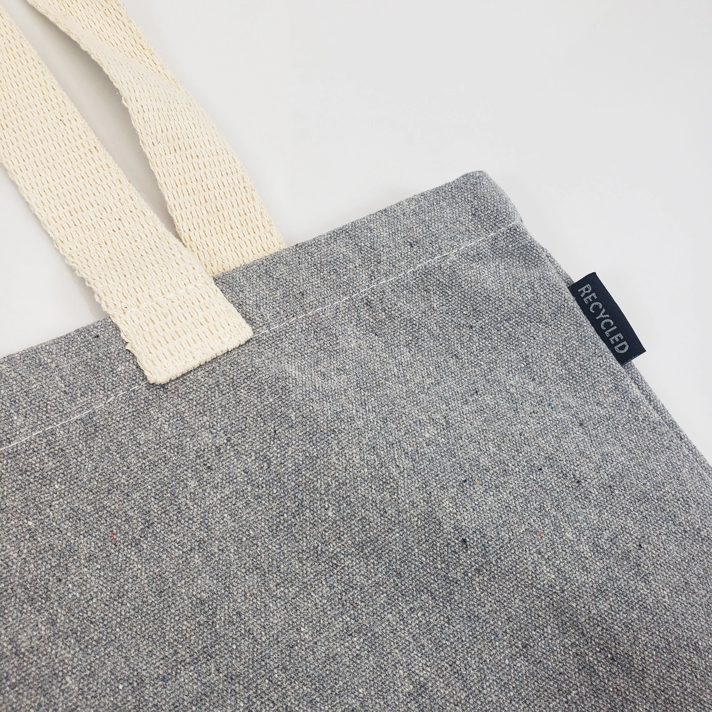 96 ct Recycled Canvas Tote Bag With Bottom Gusset - By Case