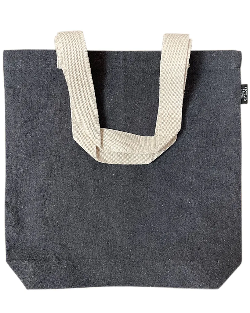 96 ct Recycled Canvas Tote Bag With Bottom Gusset - By Case