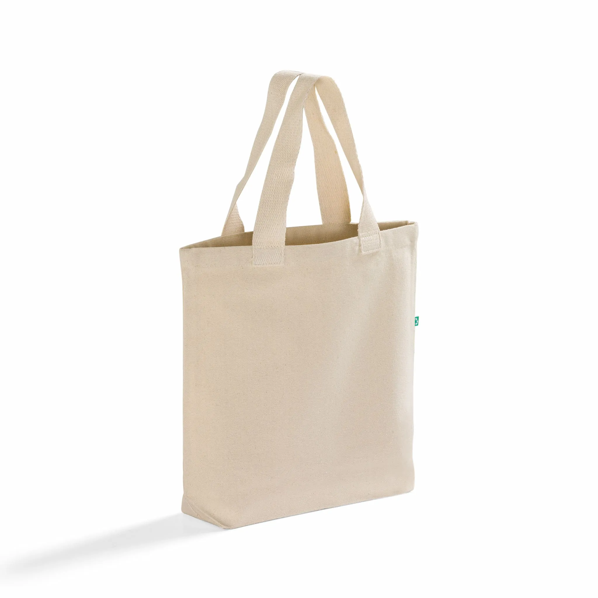 96 ct Recycled Canvas Tote Bag With Bottom Gusset - By Case