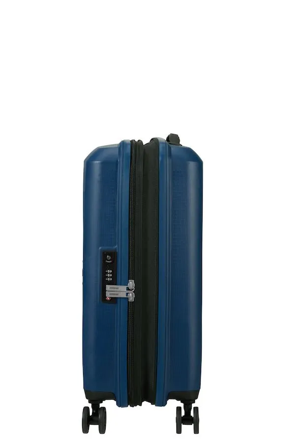 American Tourister Aerostep Expandable 55cm Cabin Spinner | Navy