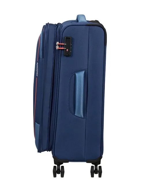 American Tourister Pulsonic 68cm Medium Spinner - Expandable | Combat Navy