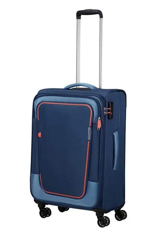 American Tourister Pulsonic 68cm Medium Spinner - Expandable | Combat Navy