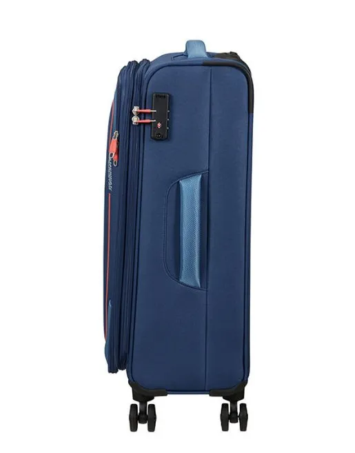 American Tourister Pulsonic 68cm Medium Spinner - Expandable | Combat Navy