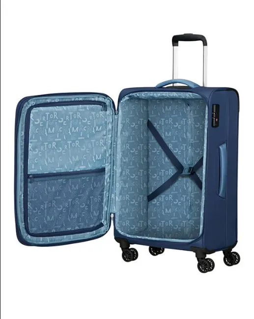 American Tourister Pulsonic 68cm Medium Spinner - Expandable | Combat Navy