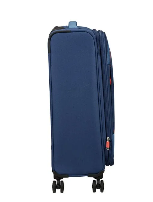 American Tourister Pulsonic 68cm Medium Spinner - Expandable | Combat Navy