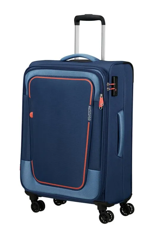 American Tourister Pulsonic 68cm Medium Spinner - Expandable | Combat Navy