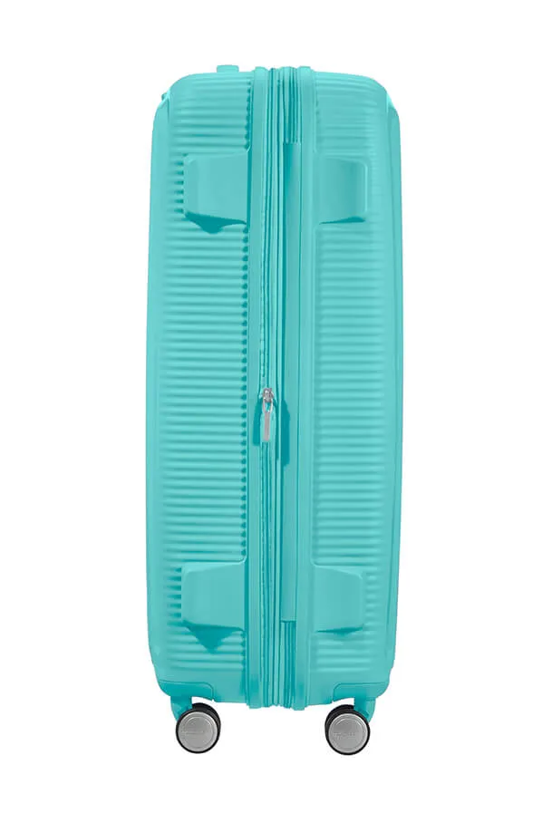 American Tourister Soundbox 77cm Large Spinner - Expandable | PoolSide Blue