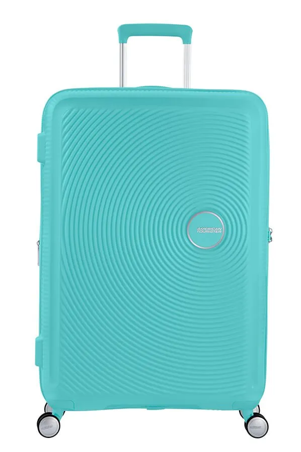 American Tourister Soundbox 77cm Large Spinner - Expandable | PoolSide Blue