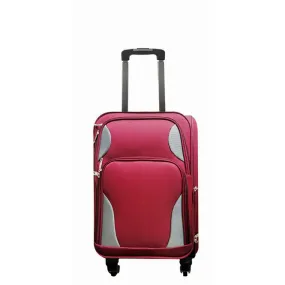 Barak Trolley Luggage, Burgundy, Medium