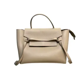 Belt Bag Mini Grained Calfskin Light Taupe GHW