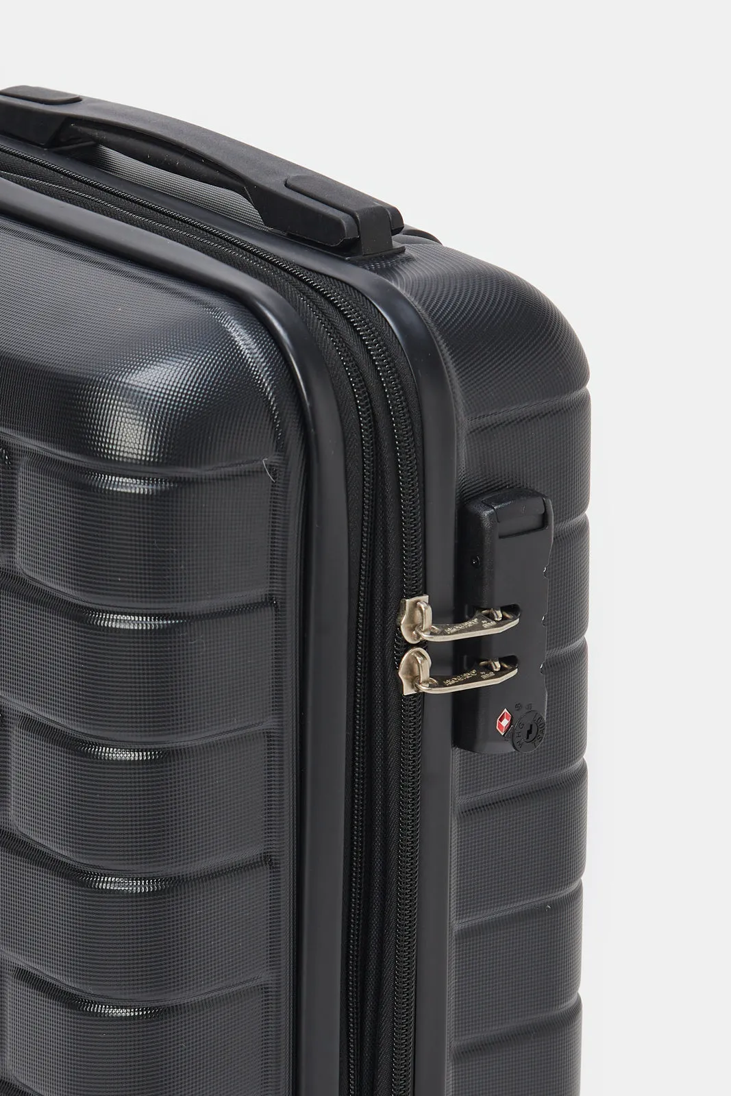 Black Expandable Trolley Luggage (20 Inch)