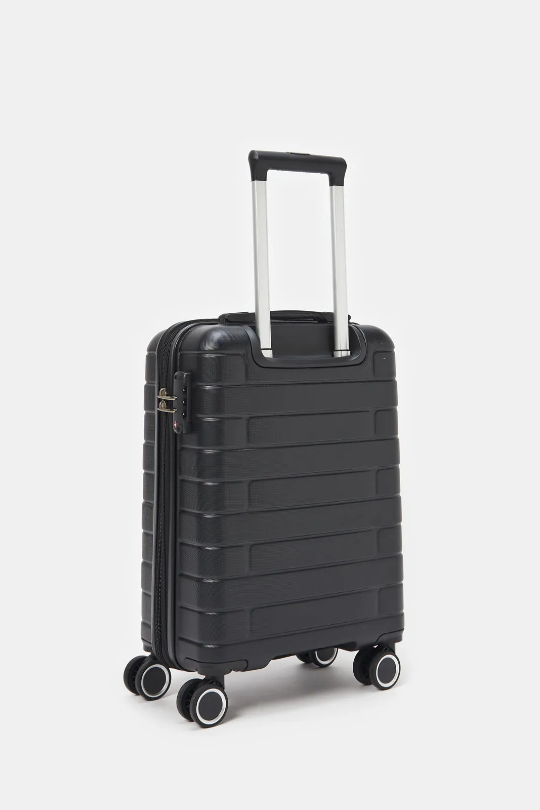 Black Expandable Trolley Luggage (20 Inch)