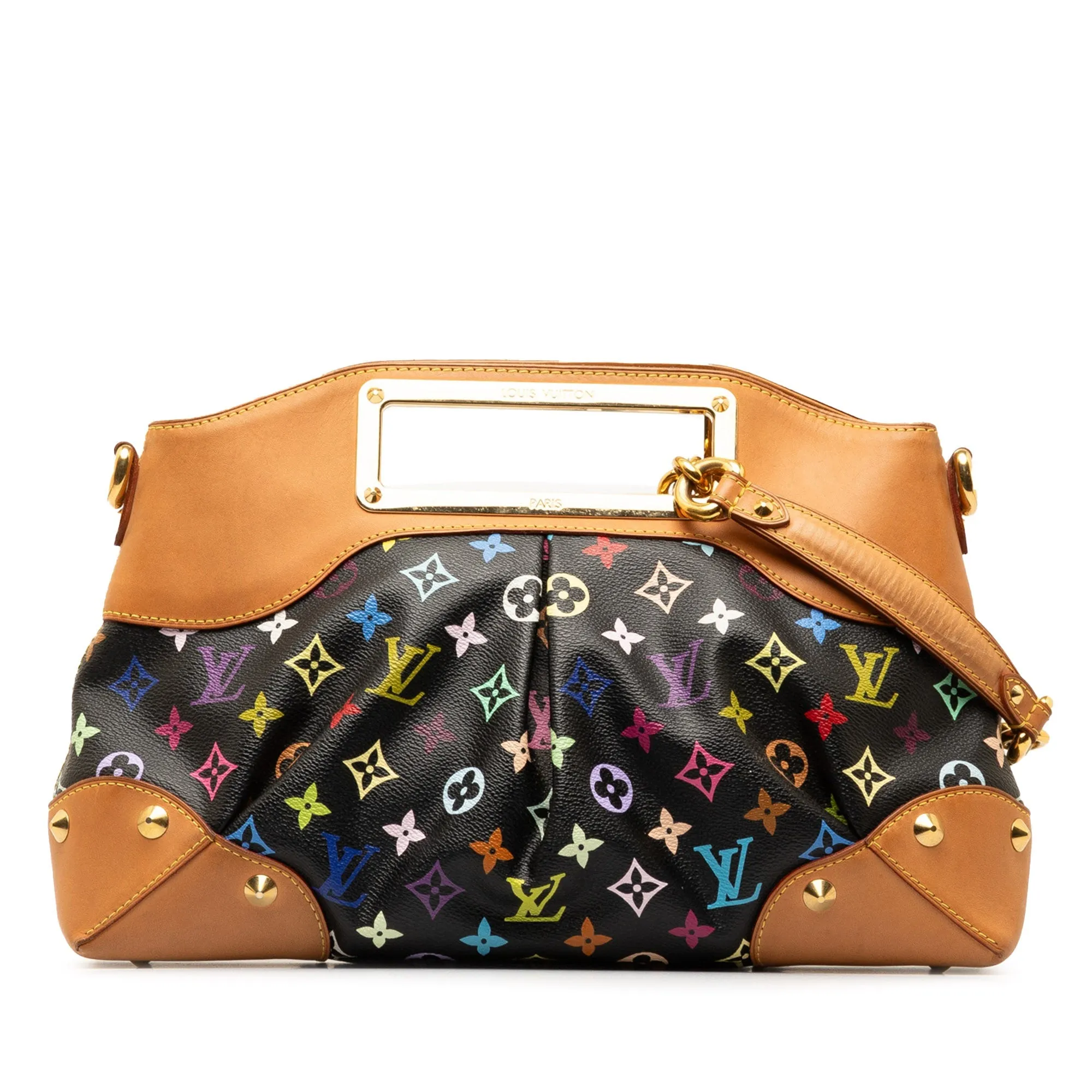 Black Louis Vuitton Monogram Multicolore Judy MM Satchel