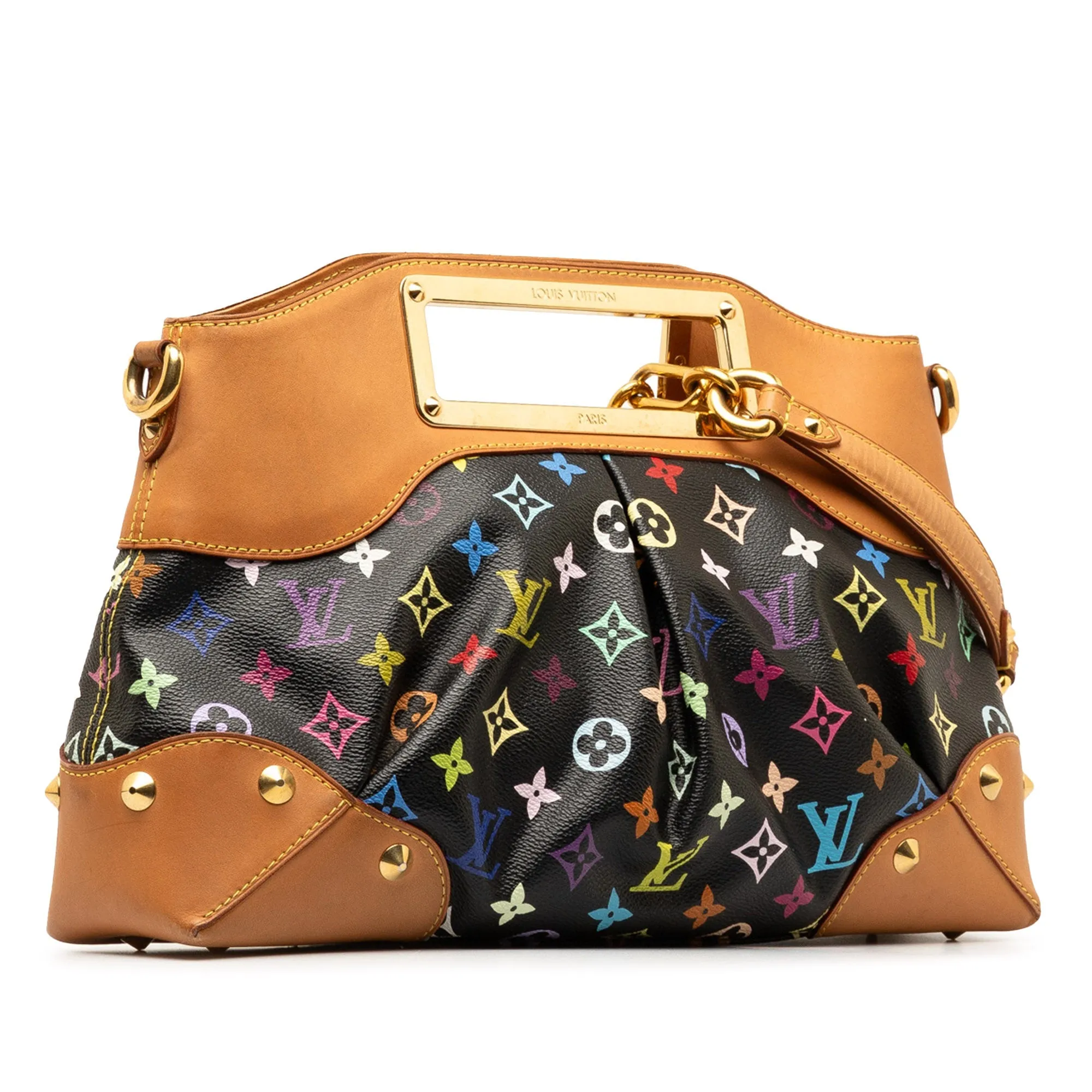 Black Louis Vuitton Monogram Multicolore Judy MM Satchel