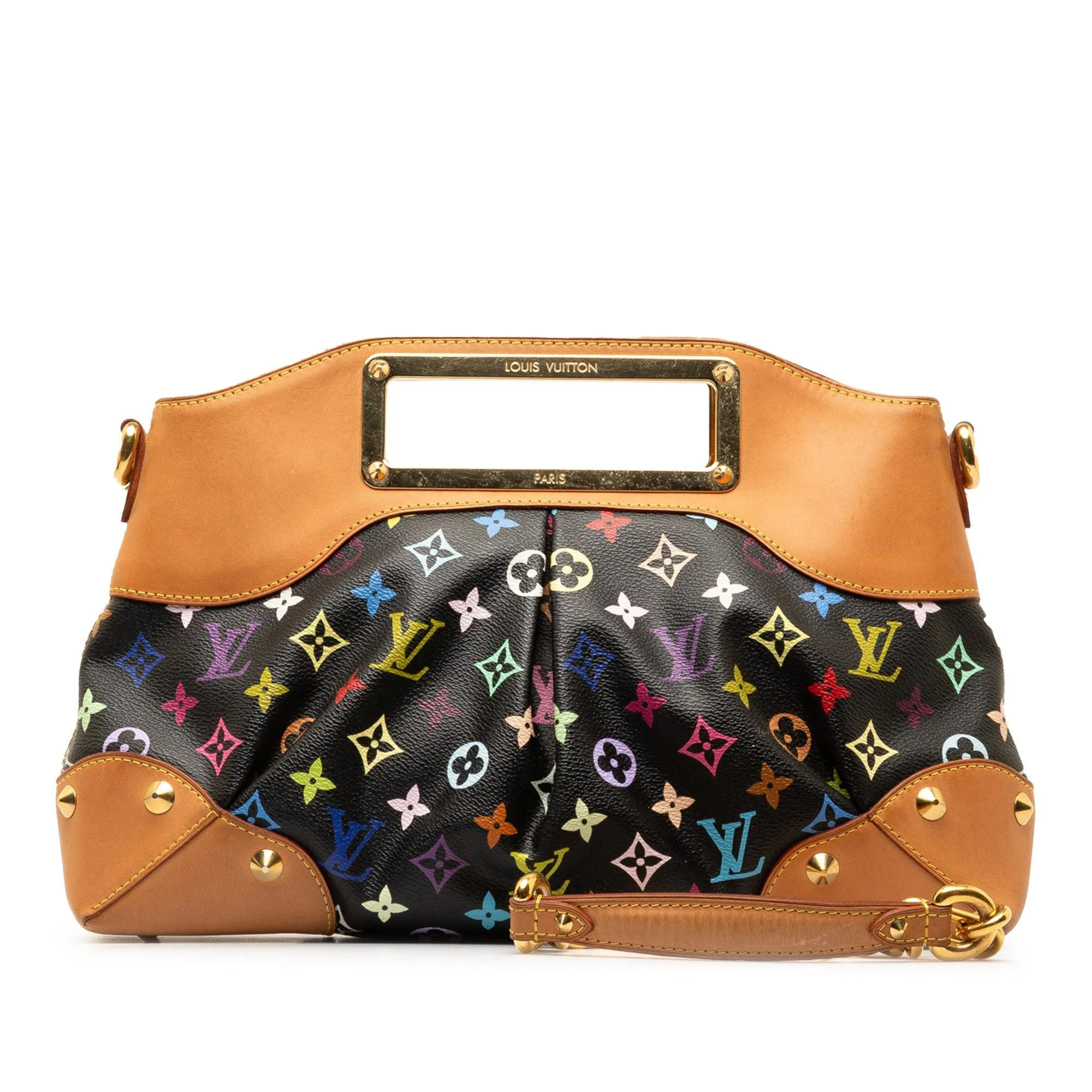 Black Louis Vuitton Monogram Multicolore Judy MM Satchel