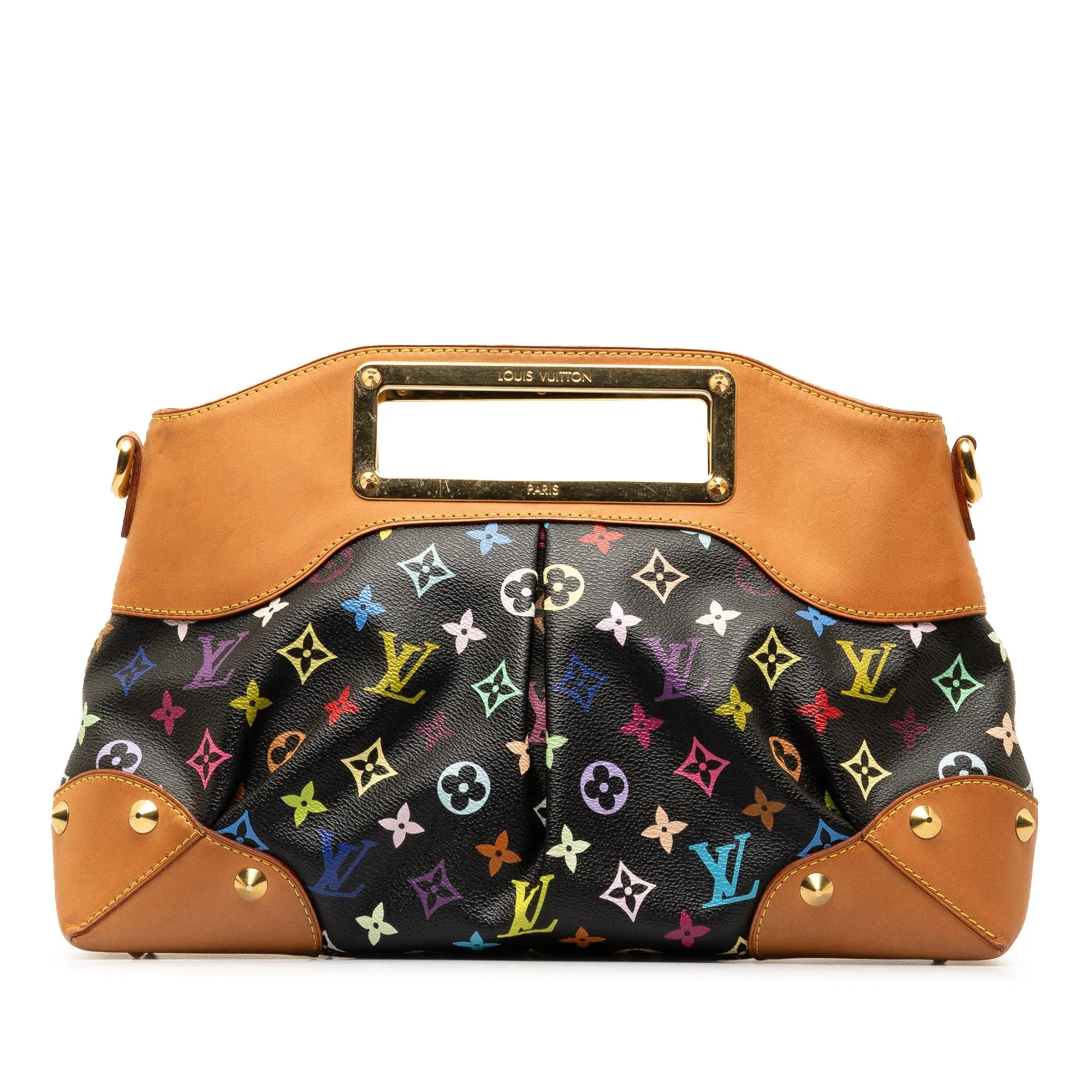 Black Louis Vuitton Monogram Multicolore Judy MM Satchel