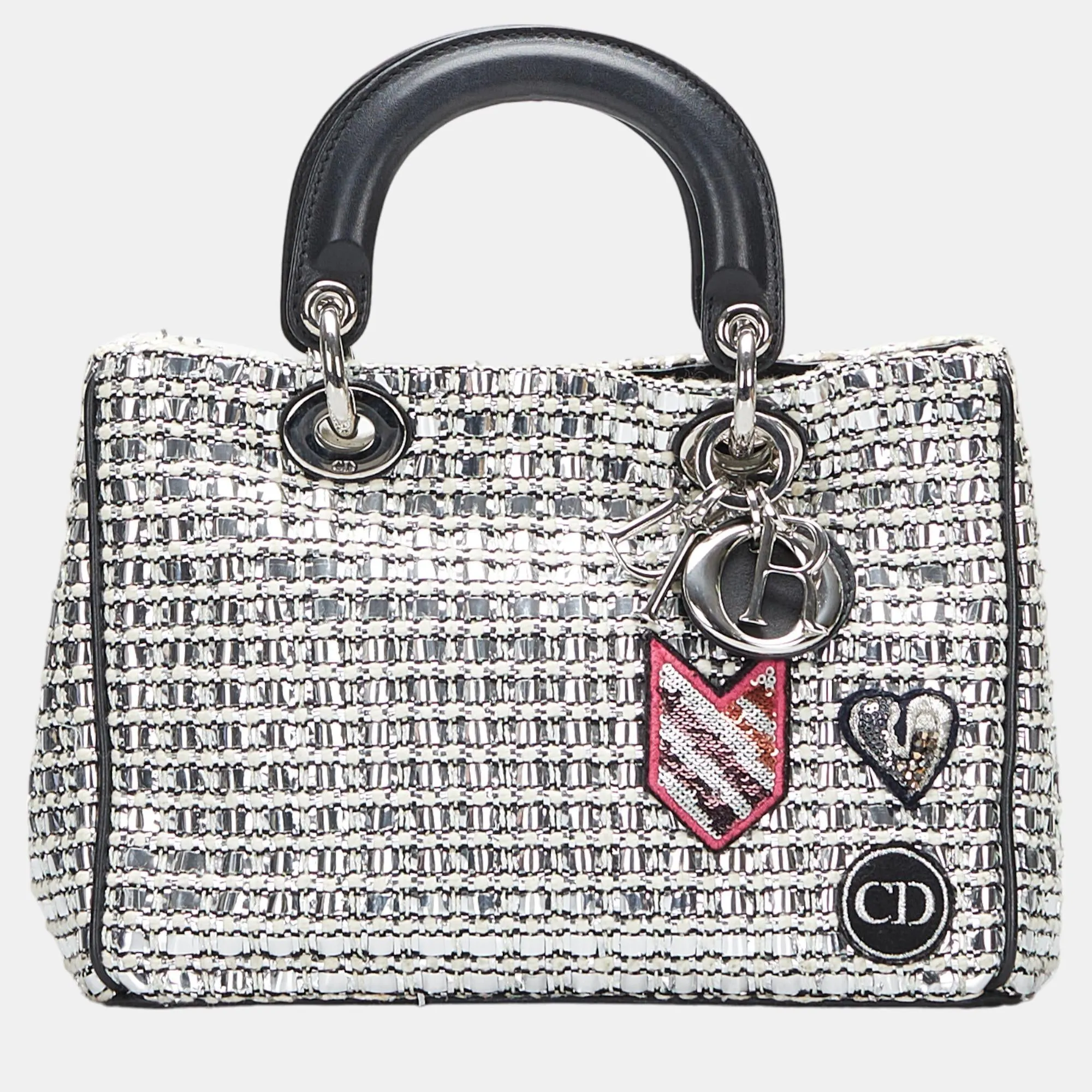 Black/Silver Lady Satchel