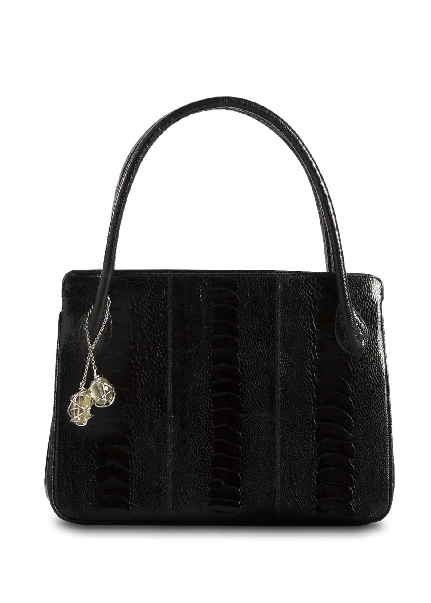 Blair Open Tote, Black, Gemstone Accents