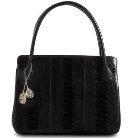 Blair Open Tote, Black, Gemstone Accents