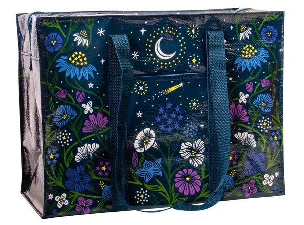 Blue Q Shoulder Tote | Starry Garden