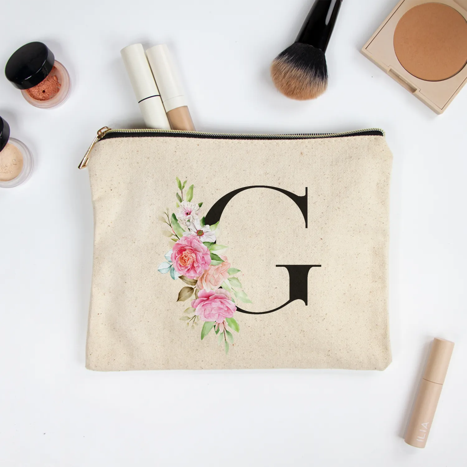 Bridesmaid Makeup Bag Customization