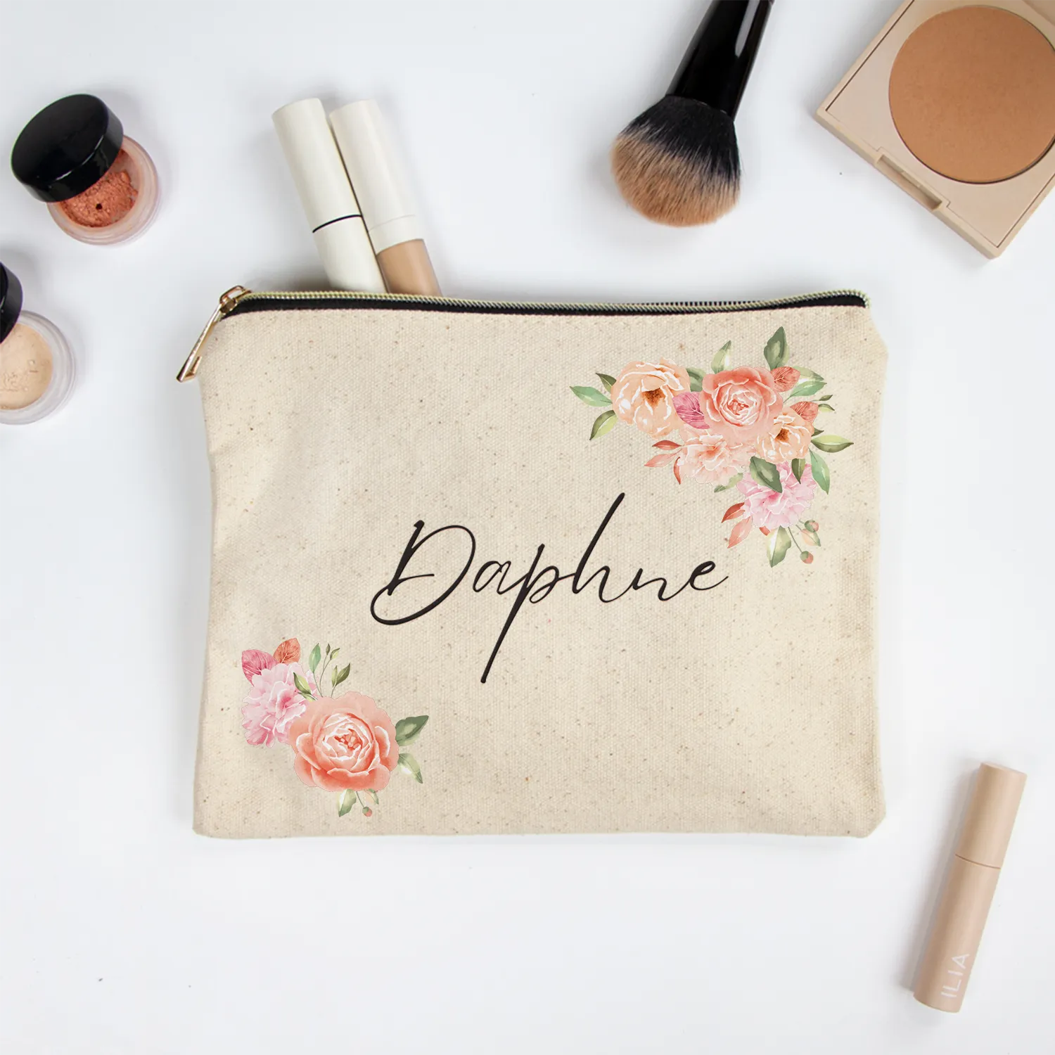 Bridesmaid Makeup Bag Customization