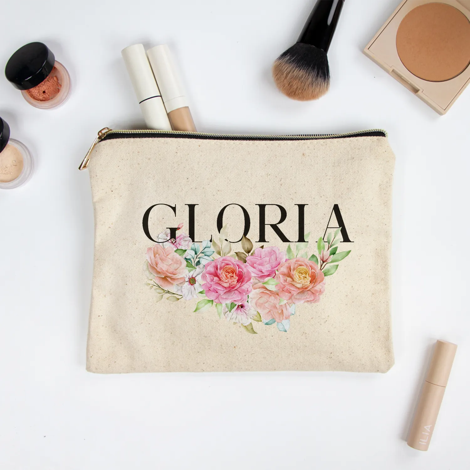 Bridesmaid Makeup Bag Customization