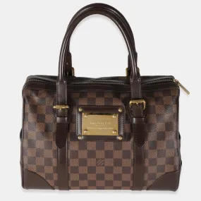 Brown Damier Ebene Canvas Berkeley Satchel