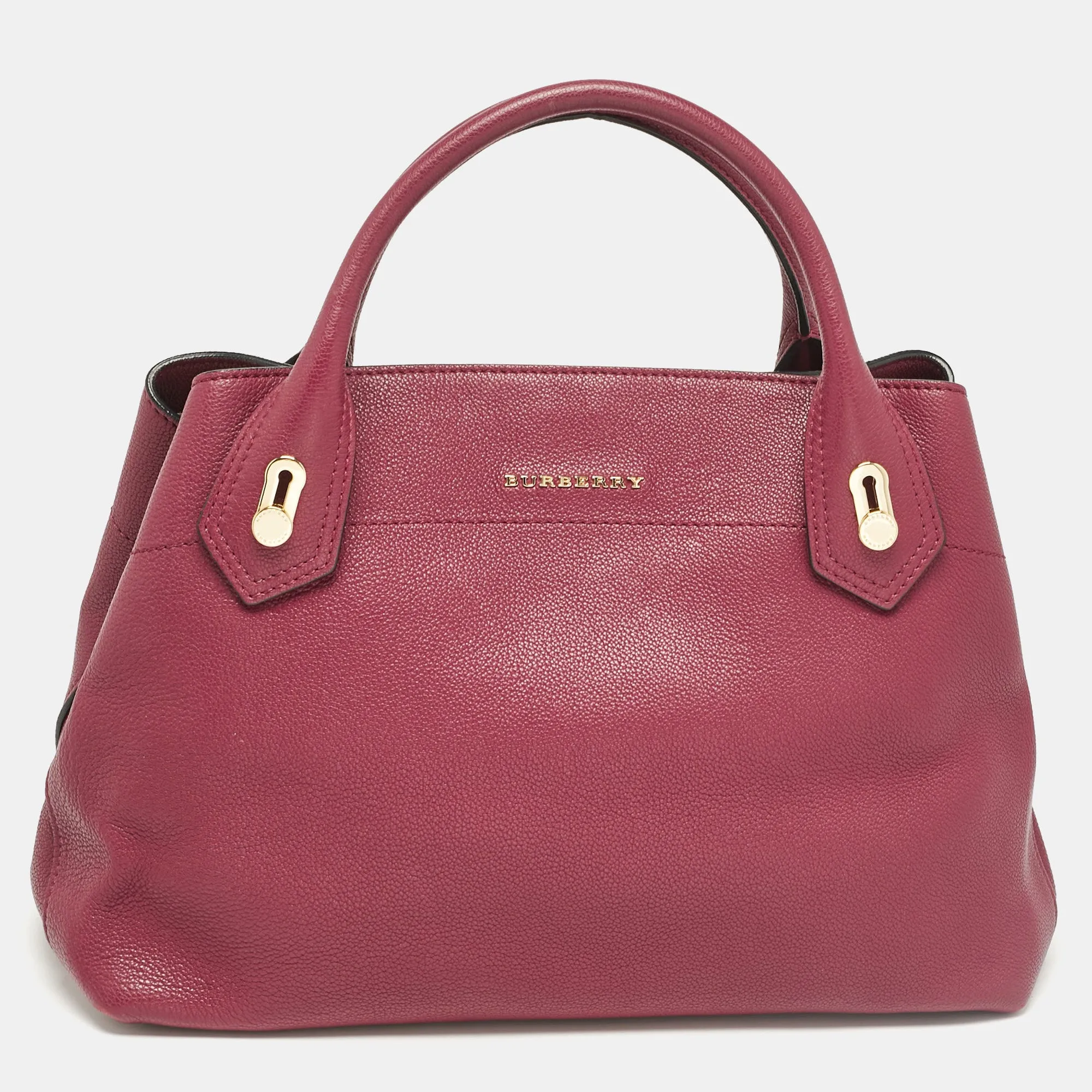 Burgundy Leather Medium Milton Satchel