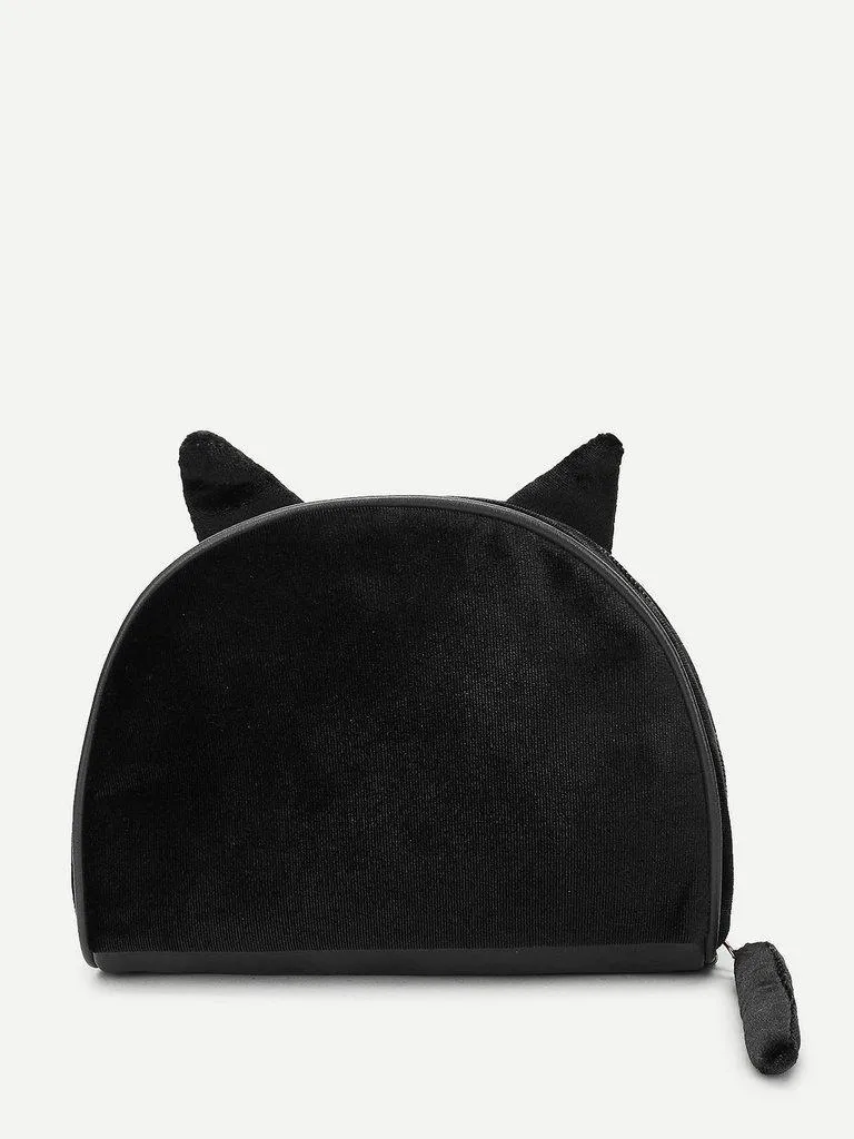 Cat Ear Design Makeup Clutch