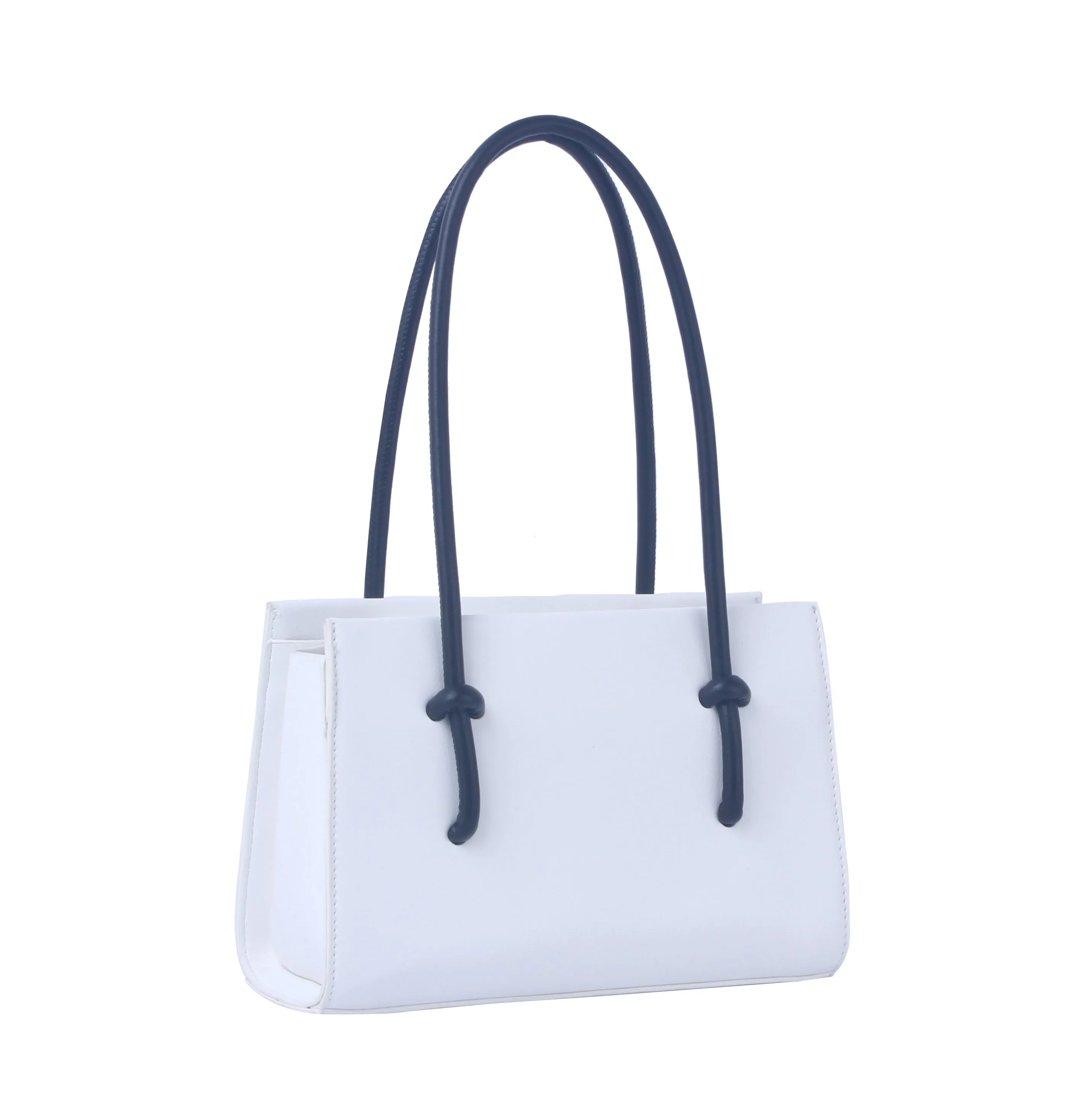 Contrast handle structured mini bag by hfstylish