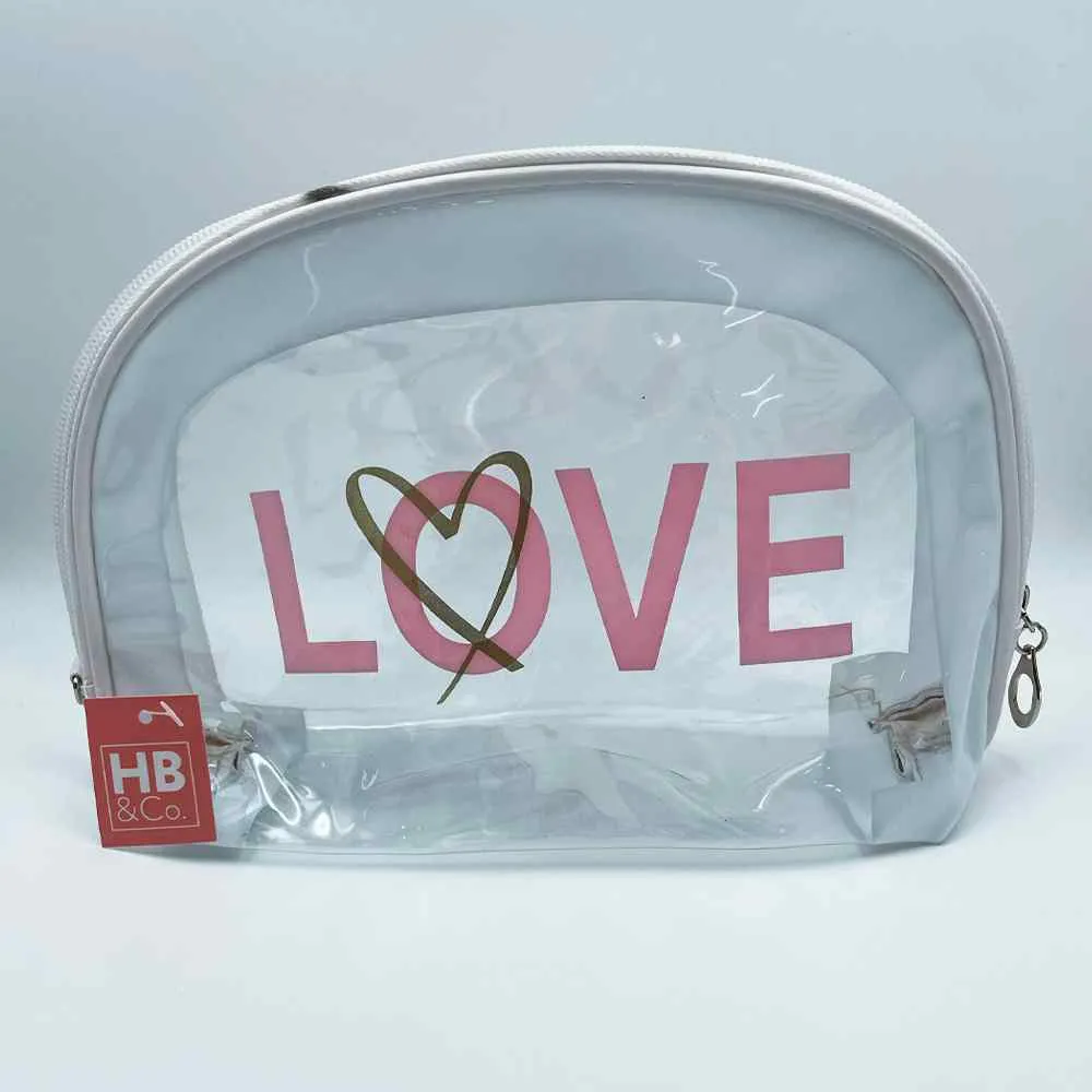 Cosmetic Bag Love White 3 set