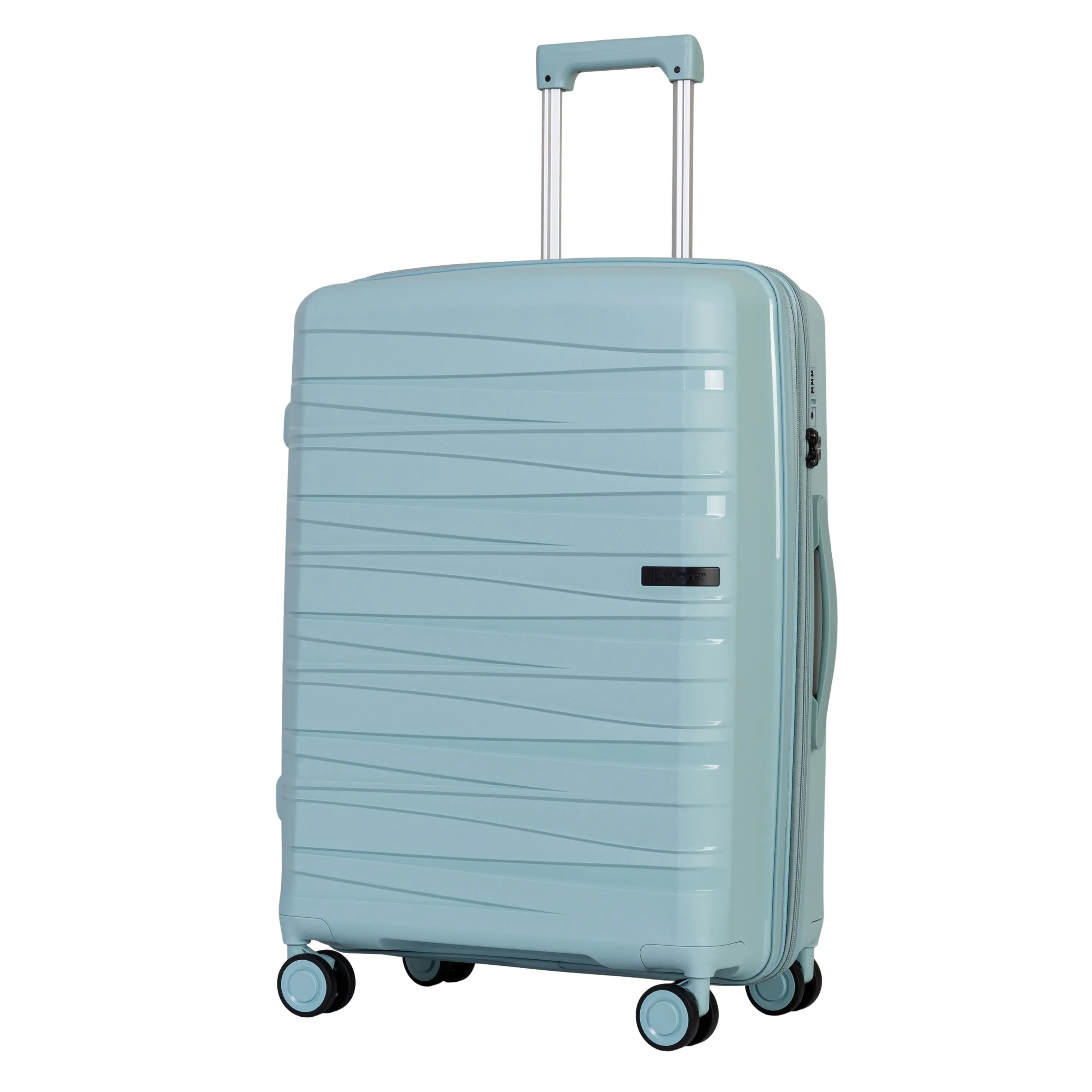 Explorer Breeze Anti-Theft Expandable Medium Luggage