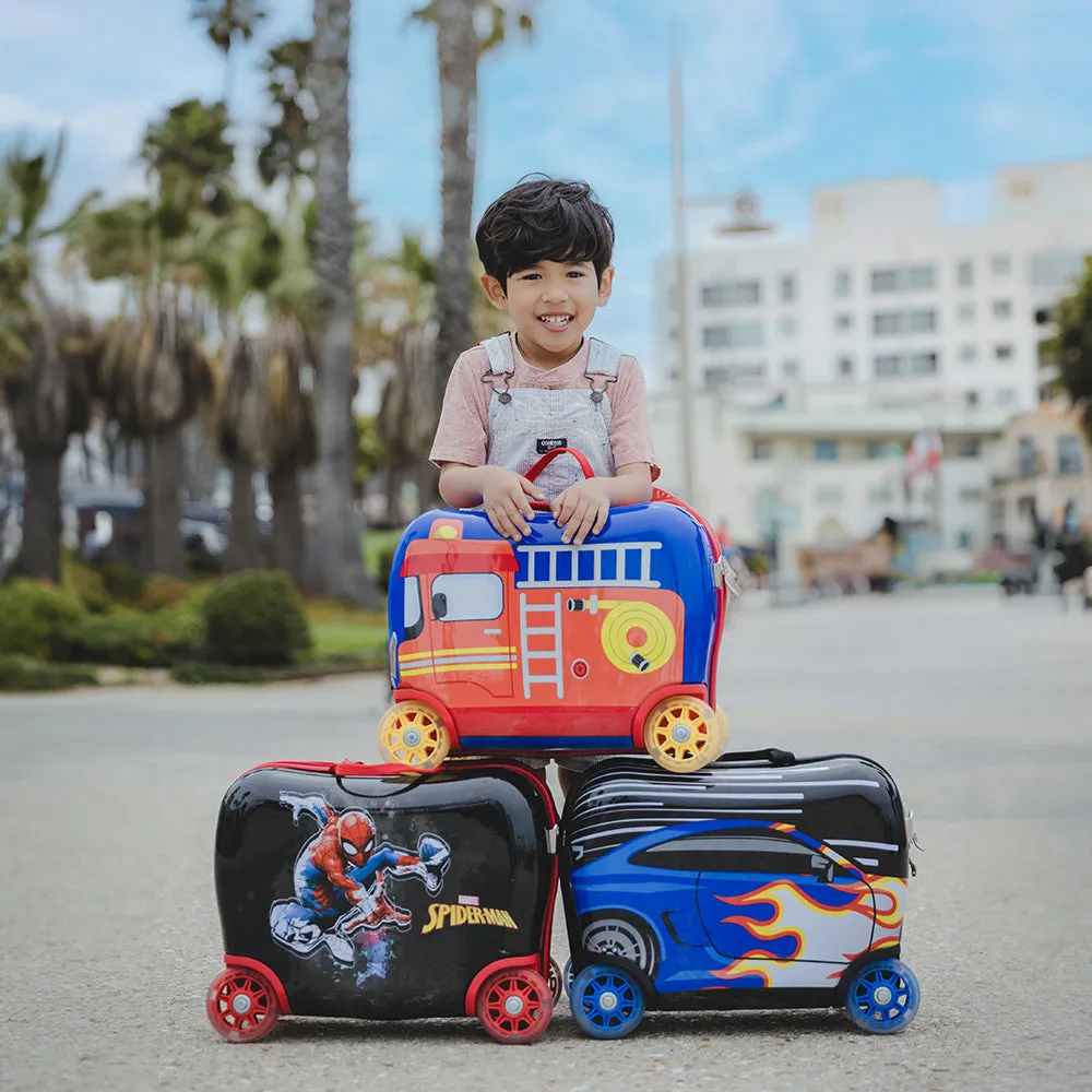 Fire Truck Ride-on Luggage - (HEYS-HSRL-RO-02-23AR) | Light up Wheels