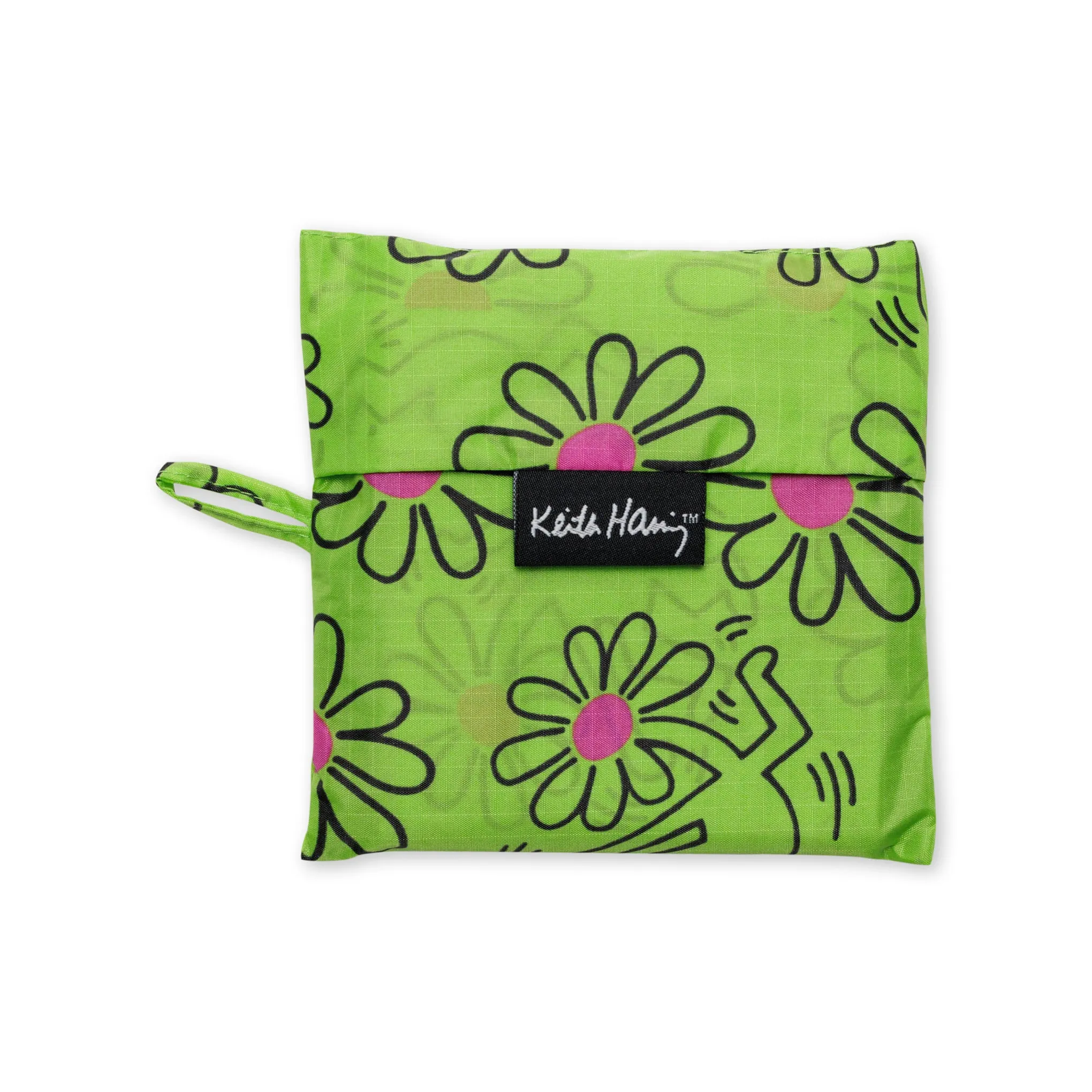 Keith Haring Baggu Recycled Nylon Standard Tote - Keith Haring Flower