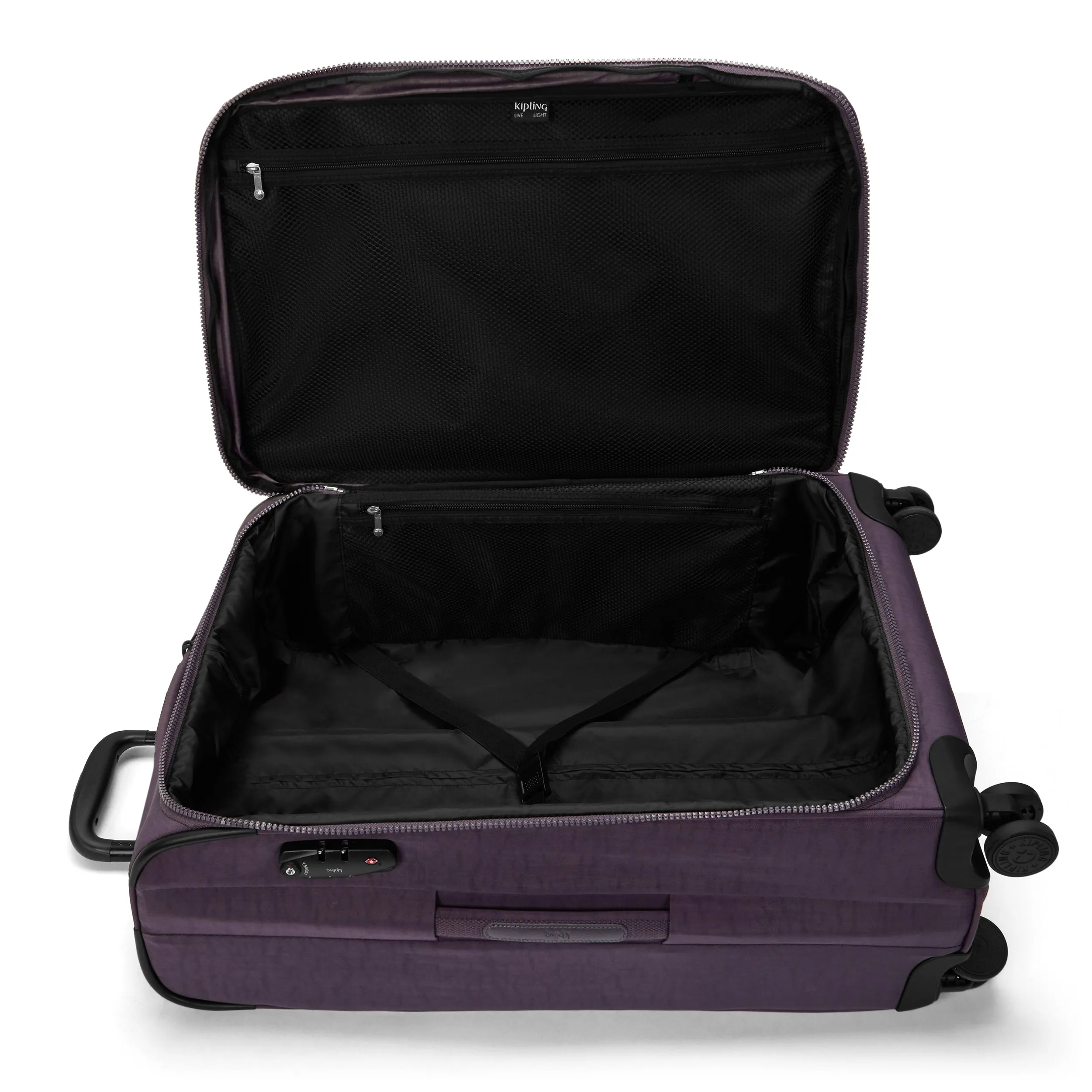 Kipling New Youri Spin M Ultimate Plum Medium Expandable Spinner I7706-67U