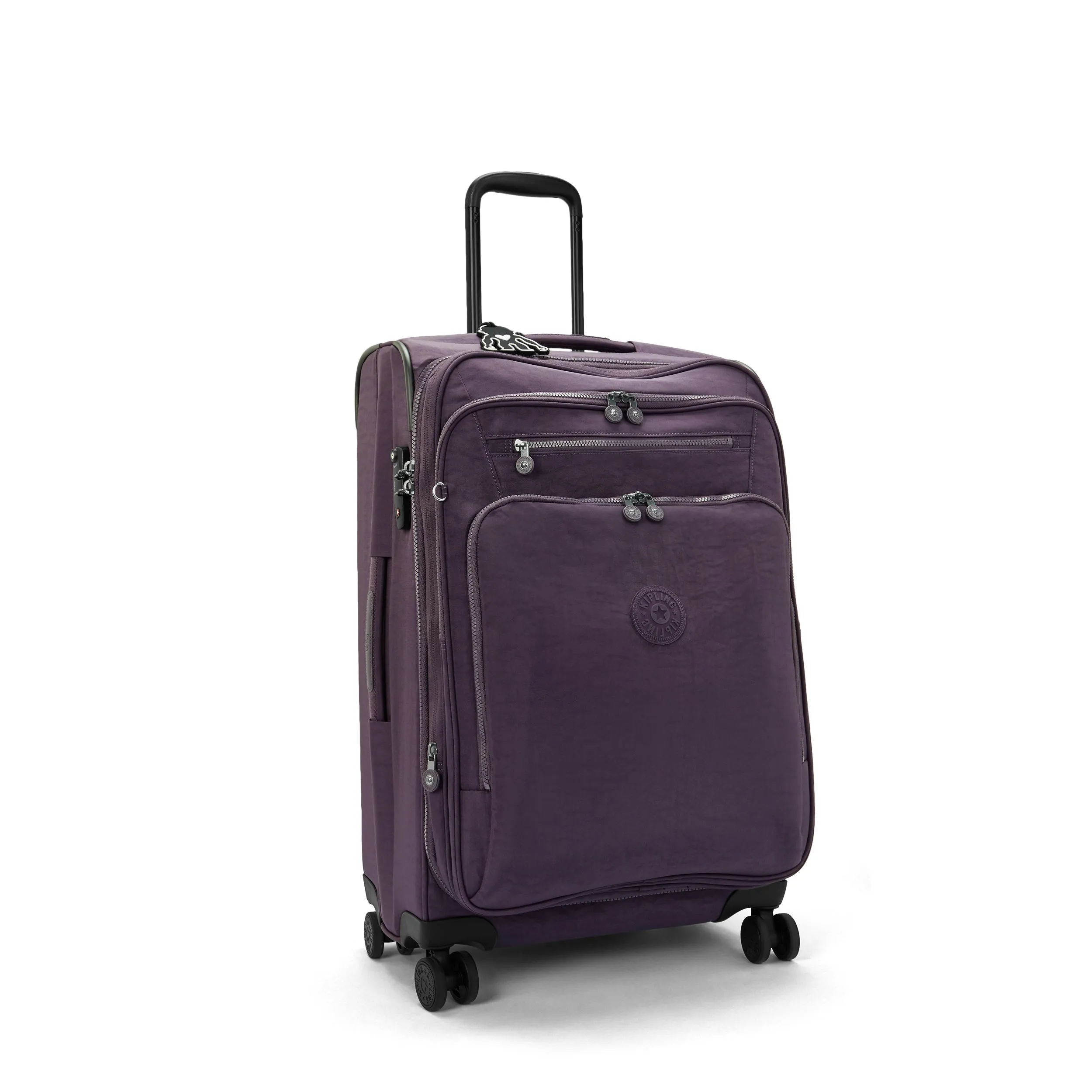 Kipling New Youri Spin M Ultimate Plum Medium Expandable Spinner I7706-67U