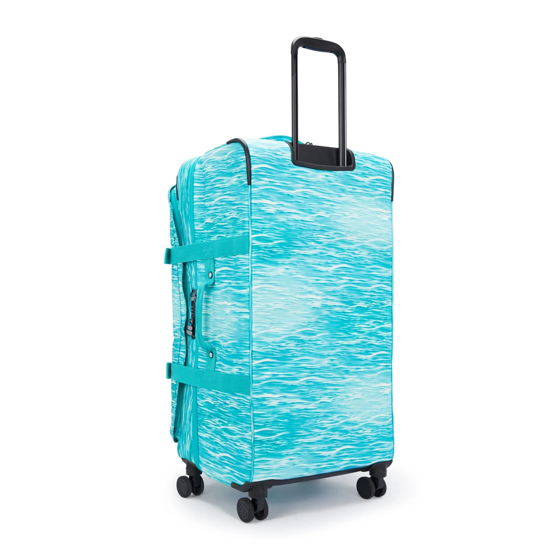 Kipling Spontaneous Large Printed Rolling Luggage - Aqua Pool