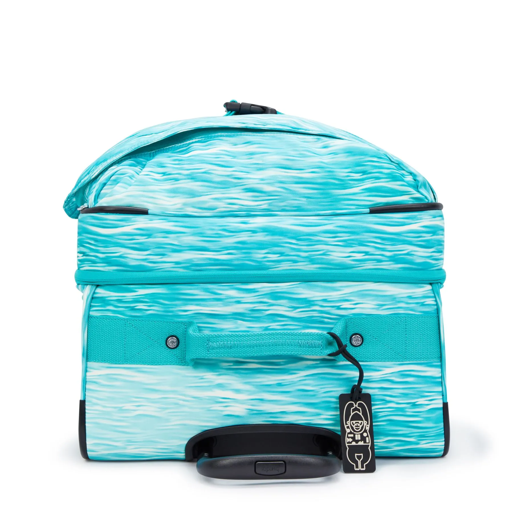 Kipling Spontaneous Large Printed Rolling Luggage - Aqua Pool