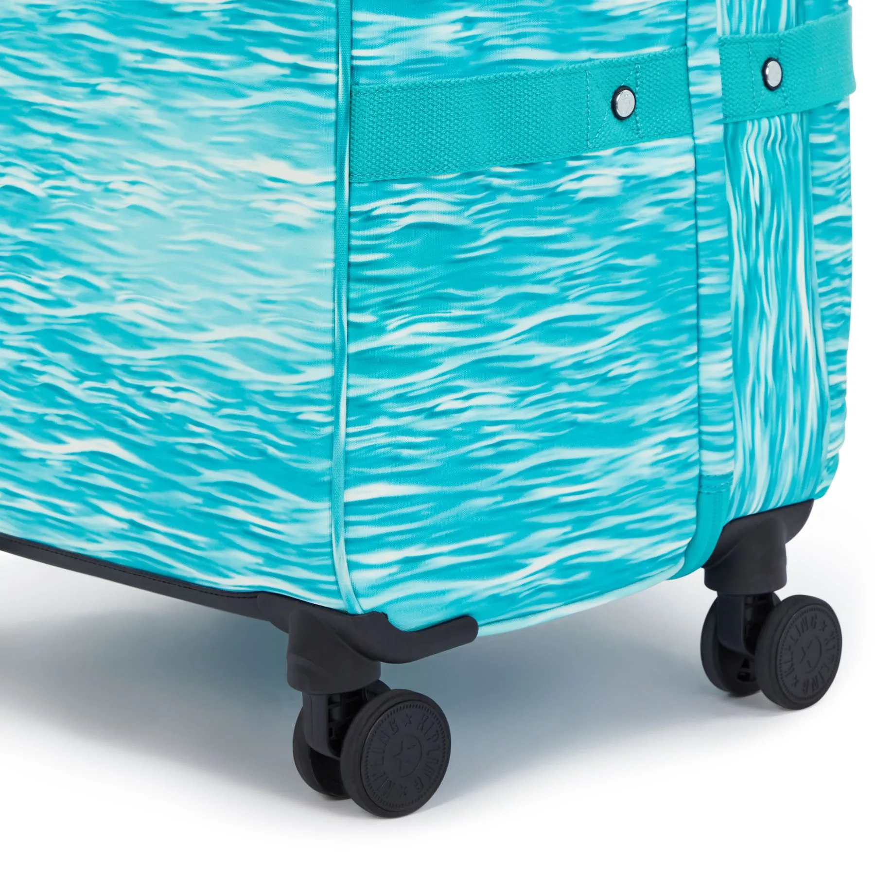 Kipling Spontaneous Large Printed Rolling Luggage - Aqua Pool