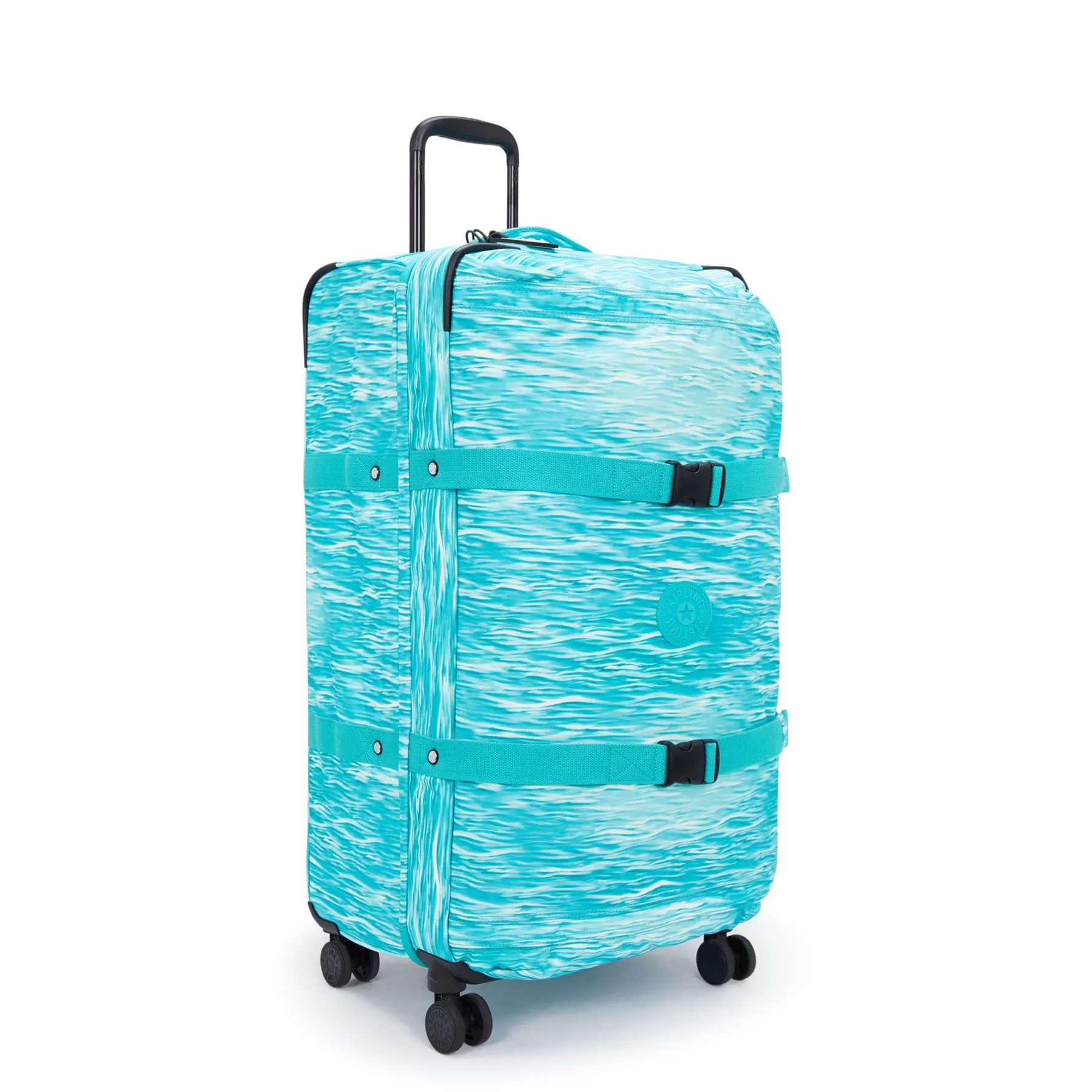 Kipling Spontaneous Large Printed Rolling Luggage - Aqua Pool