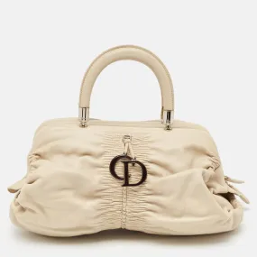 Light Beige Leather Karenina East West Karenina Satchel